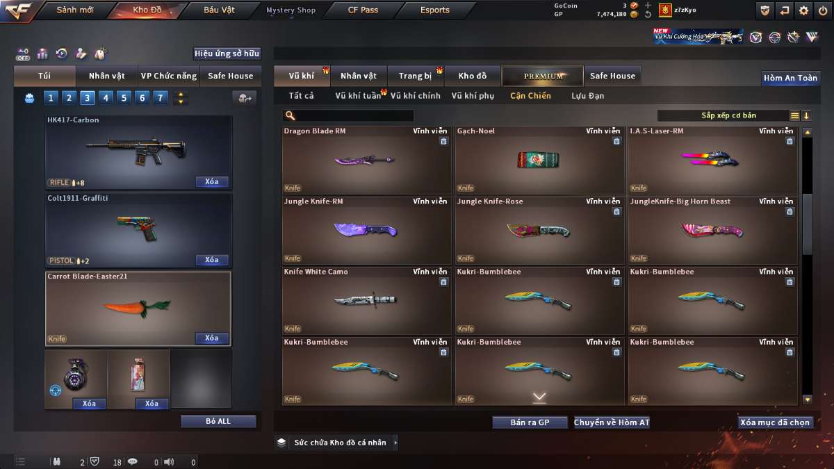 shop acc cf uy tin gia re